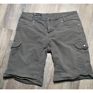 Kuhl Splash Shorts Women's 12‎ Gray Snap Cargo Pockets Outdoors Casual Hiking